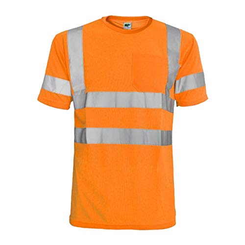 L&M® Hi Vis T Shirt ANSI Class 3 Reflective Safety Lime Orange Short Long Sleeve HIGH Visibility