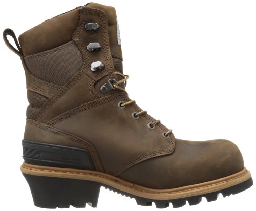 Carhartt Men's 8-inch Waterproof Composite Toe Leather Logger Boot Cml8360