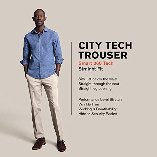 Dockers Men's City Tech Trouser Straight Fit Smart 360 Tech Pants