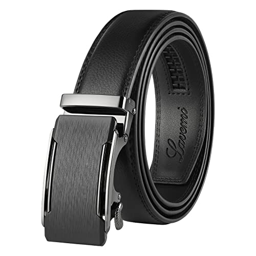 Lavemi Men's Real Leather Ratchet Dress Casual Belt, Cut to Exact Fit,Elegant Gift Box