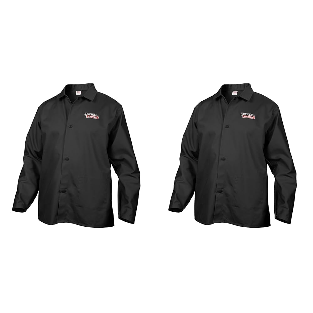 Lincoln Electric Black Flame-Resistant Cloth Welding Jacket