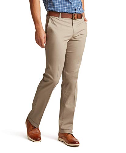 Dockers Mens Straight Fit Signature Lux Cotton Stretch Khaki Pant Creased