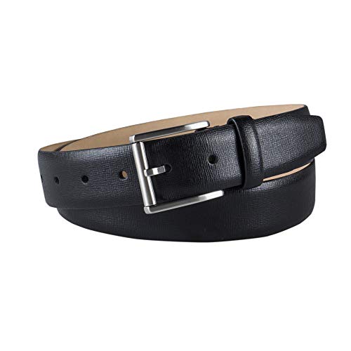 Calvin Klein Men's Modern Dress Minimalist Belt with Classic Harness Buckle