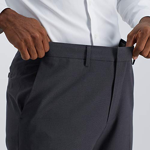 Haggar Men's Premium Comfort Classic Fit Flat Front Hidden Comfort Waistband Pant (Regular and Big & Tall Sizes)