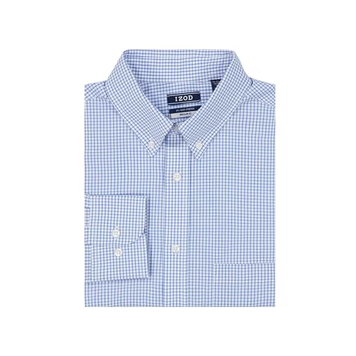 IZOD Men's Wrinkle Resistant Stretch Fabric Button Down Collar Dress Shirt