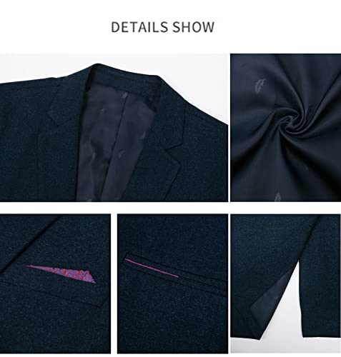 Men's Plus Size Suit Jacket Fat Loose One Button Blazers Business Suit Coat Wedding Banquets Prom Dress