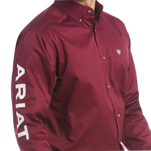 ARIAT Men's Team Logo Twill Classic Fit Shirt