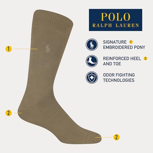 Polo Ralph Lauren Men's Supersoft Flat Crew Socks (3 Pairs)