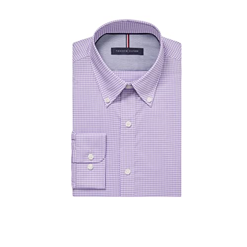 Tommy Hilfiger Men's Dress Shirt Slim Fit Non Iron Gingham