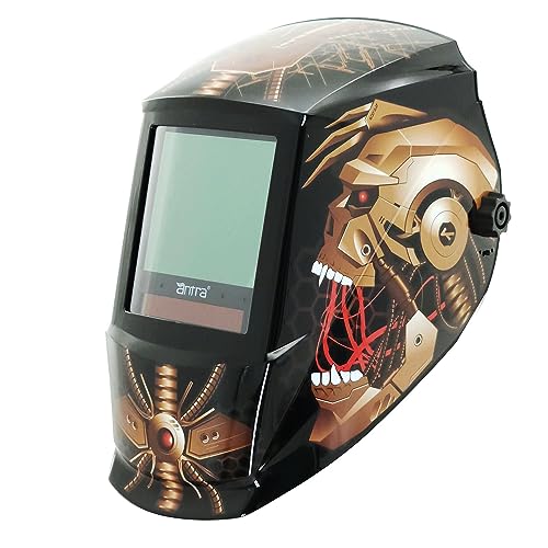 Antra True Color Auto Darkening Welding Helmet - Large Window 13.5 Sqi, Wide Variable Shade 4/5-13, Low TIG Amp Rating 2A - Precision Protection for Welding Excellence