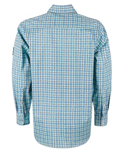 BOCOMAL FR Shirts Flame Resistant NFPA2112/CAT2 6.5oz Light Weight Printed Fire Retardant Plaid Shirt