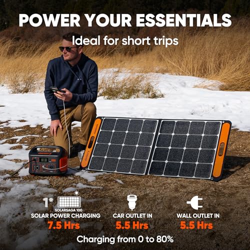 Jackery Portable Power Station Explorer 500, 518Wh Outdoor Solar Generator Mobile Lithium Battery Pack with 110V/500W AC Outlet for Home Use, Emergency Backup,Road Trip Camping (Solar Panel Optional)