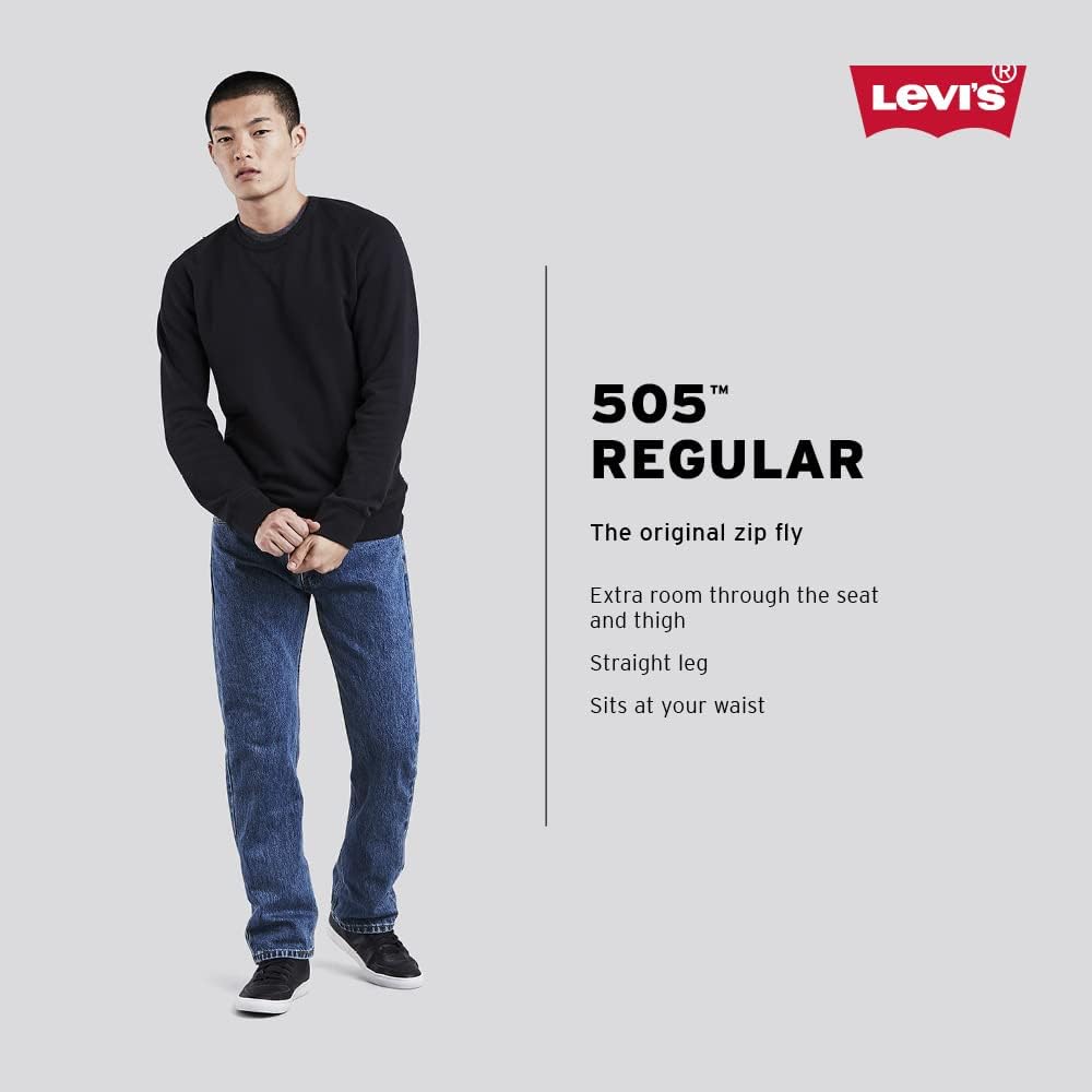 Levi's Men's 505 Regular Fit Jeans (Also Available in Big & Tall)