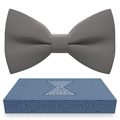 Bow Tie House Mens Bowties Pre-tied Shape Clip on Bowtie Solid Men Formal Wear for kids, baby boys, toddler any age bow ties