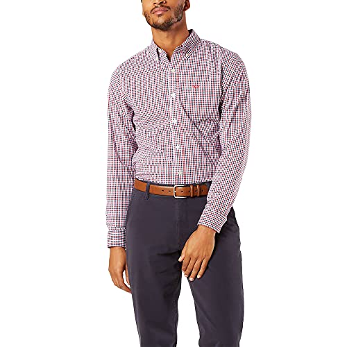 Dockers Men's Classic Fit Long Sleeve Signature Comfort Flex Shirt (Standard and Big & Tall)