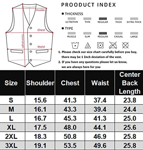 COOFANDY Men's Casual Dress Suit Vest Slim Fit Business Formal Waistcoat Vest