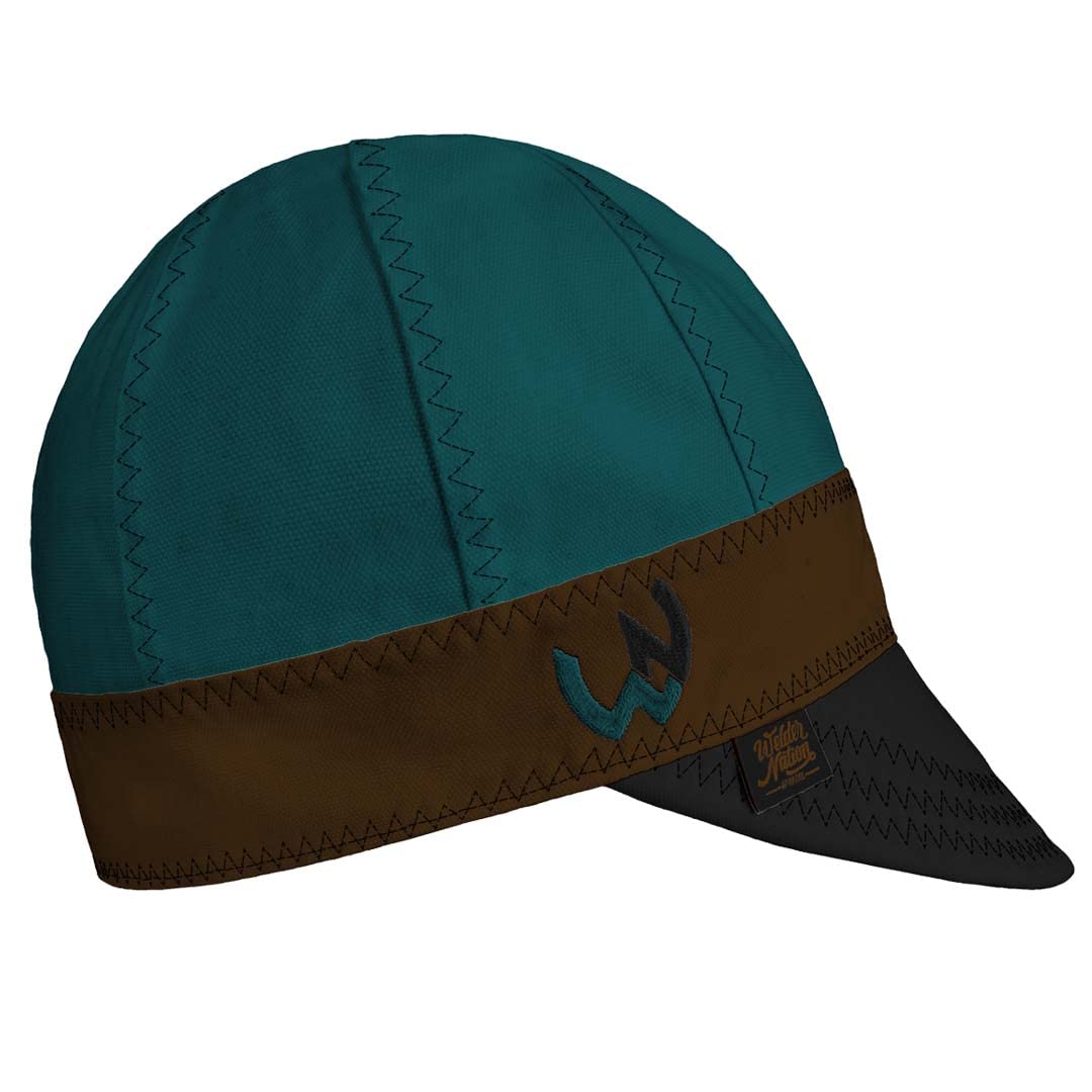 Welder Nation 8 Panel Soft, 10 oz Light Weight Cotton Welding Cap, Durable for Safety and Protection While Welding. Stick ARC