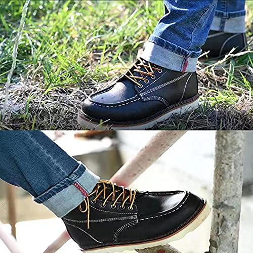 Work Boots for Men - 6 Inch Wedge Soft Toe Mens Work Boots, Waterproof Construction Work Shoes