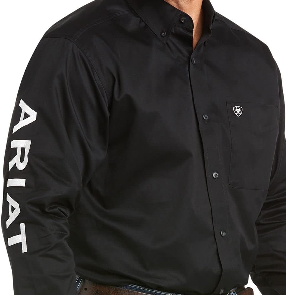 Ariat Solid Twill Classic Fit Shirt - Men's Long Sleeve Western Button-Down