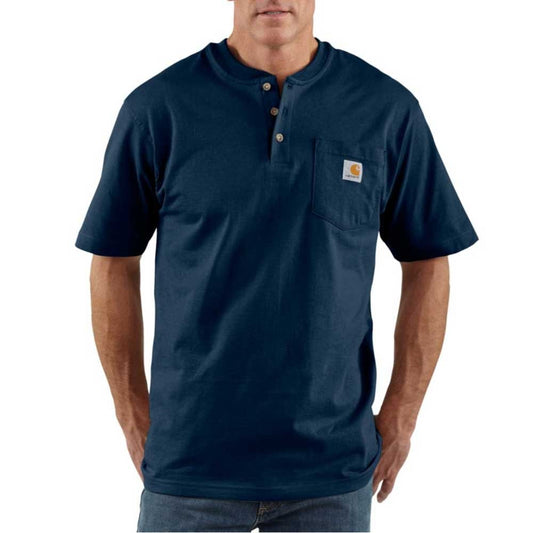 Carhartt Men's Loose Fit Heavyweight Short-Sleeve Pocket Henley T-Shirt