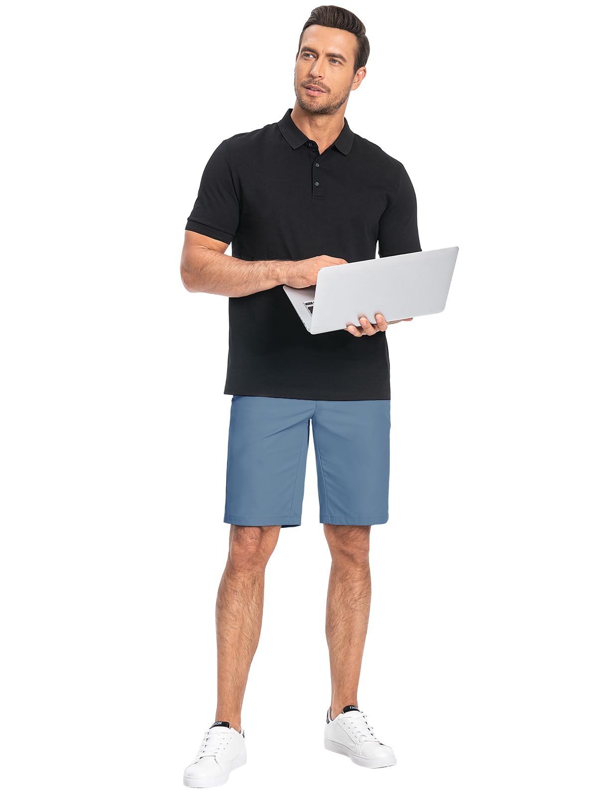 Men's Golf Shorts 7" 10" Dress Casual Shorts Quick Dry Stretch Anti-Wrinkle Work Hybrid Chino Shorts with 4 Pockets