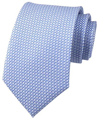 Kihatwin Men's Gingham Check Stripe Ties Pattern Business Formal Designer Neckties 3.15"