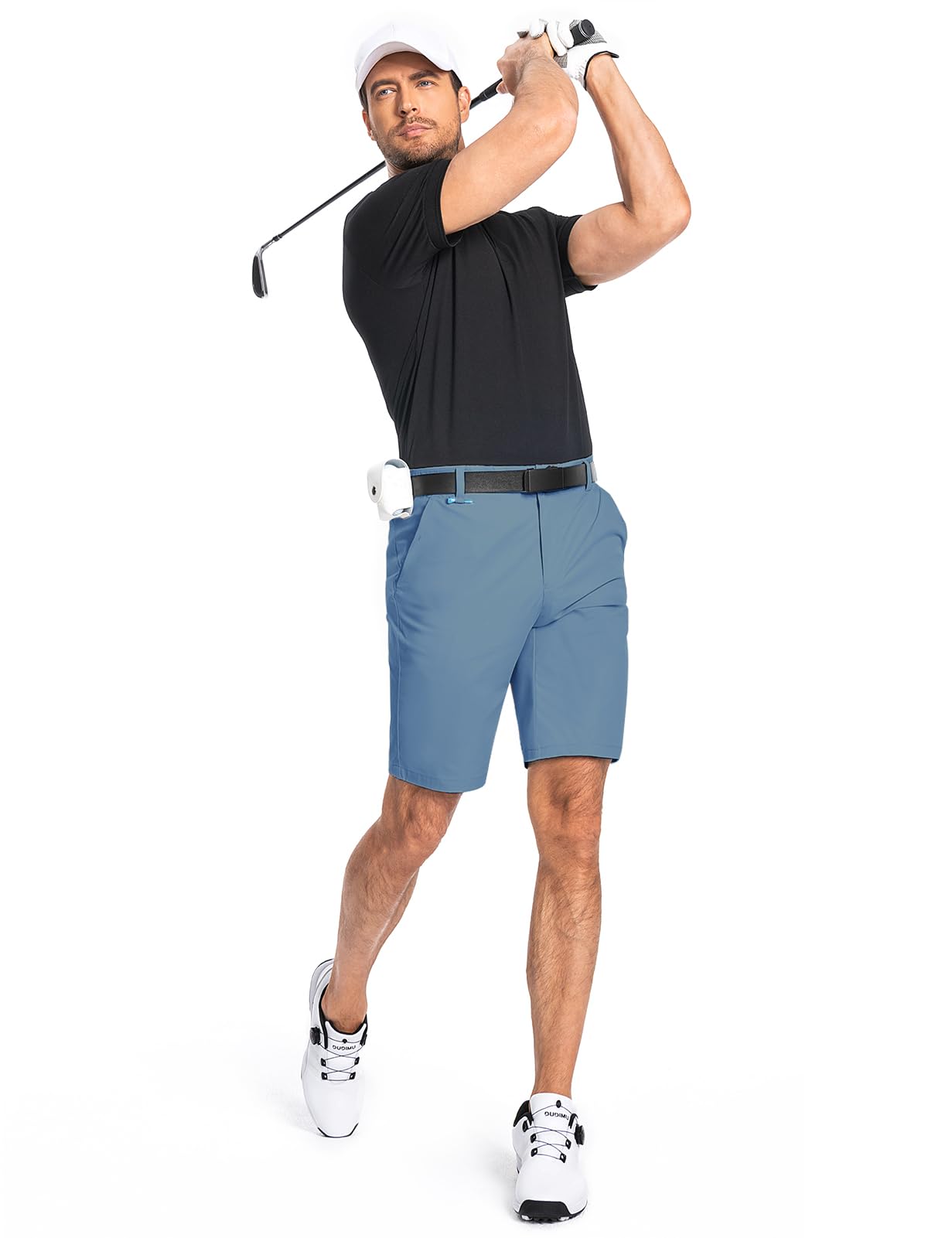 Men's Golf Shorts 7" 10" Dress Casual Shorts Quick Dry Stretch Anti-Wrinkle Work Hybrid Chino Shorts with 4 Pockets