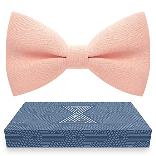 Bow Tie House Mens Bowties Pre-tied Shape Clip on Bowtie Solid Men Formal Wear for kids, baby boys, toddler any age bow ties