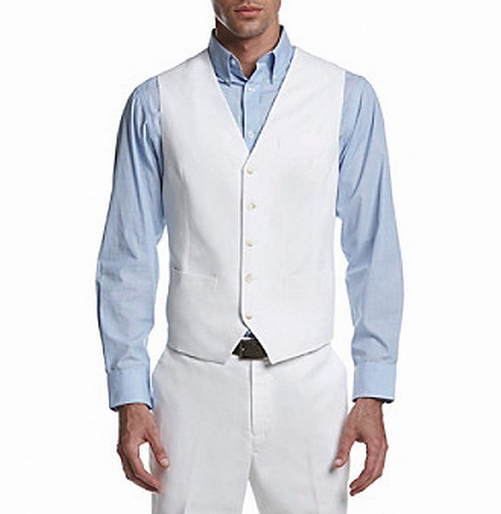 Perry Ellis Men's Linen Suit Vest