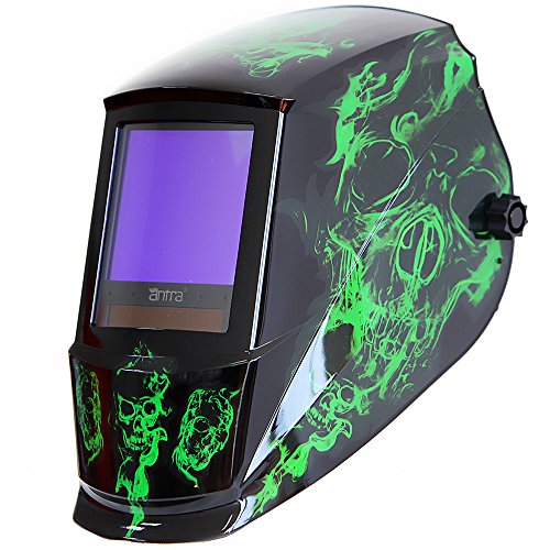 Antra True Color Auto Darkening Welding Helmet - Large Window 13.5 Sqi, Wide Variable Shade 4/5-13, Low TIG Amp Rating 2A - Precision Protection for Welding Excellence