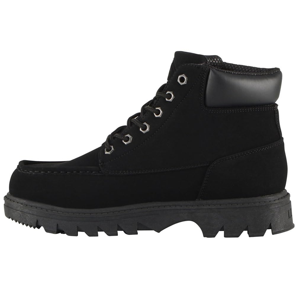 Lugz Mens Warsaw Lace Up Work Safety Shoes Casual - Black