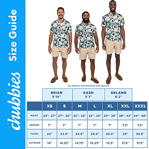 Chubbies Men's Performance Everywear Shorts 6 Inch Inseam, Water Resistant Chino Shorts