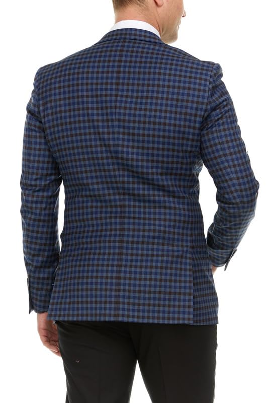 Adam Baker Men's Single Breasted Ultra Slim Fit Wool Blazer/Sport Coat - Many Styles and Colors