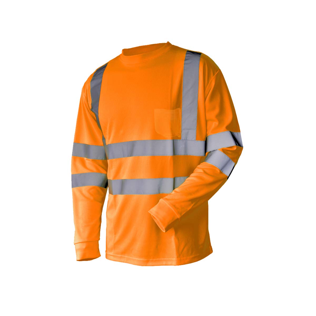 L&M® Hi Vis T Shirt ANSI Class 3 Reflective Safety Lime Orange Short Long Sleeve HIGH Visibility