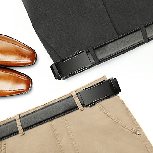 Lavemi Men's Real Leather Ratchet Dress Casual Belt, Cut to Exact Fit,Elegant Gift Box