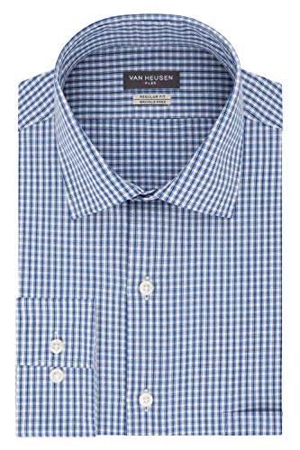 Van Heusen Men's Dress Shirt Regular Fit Flex Collar Check