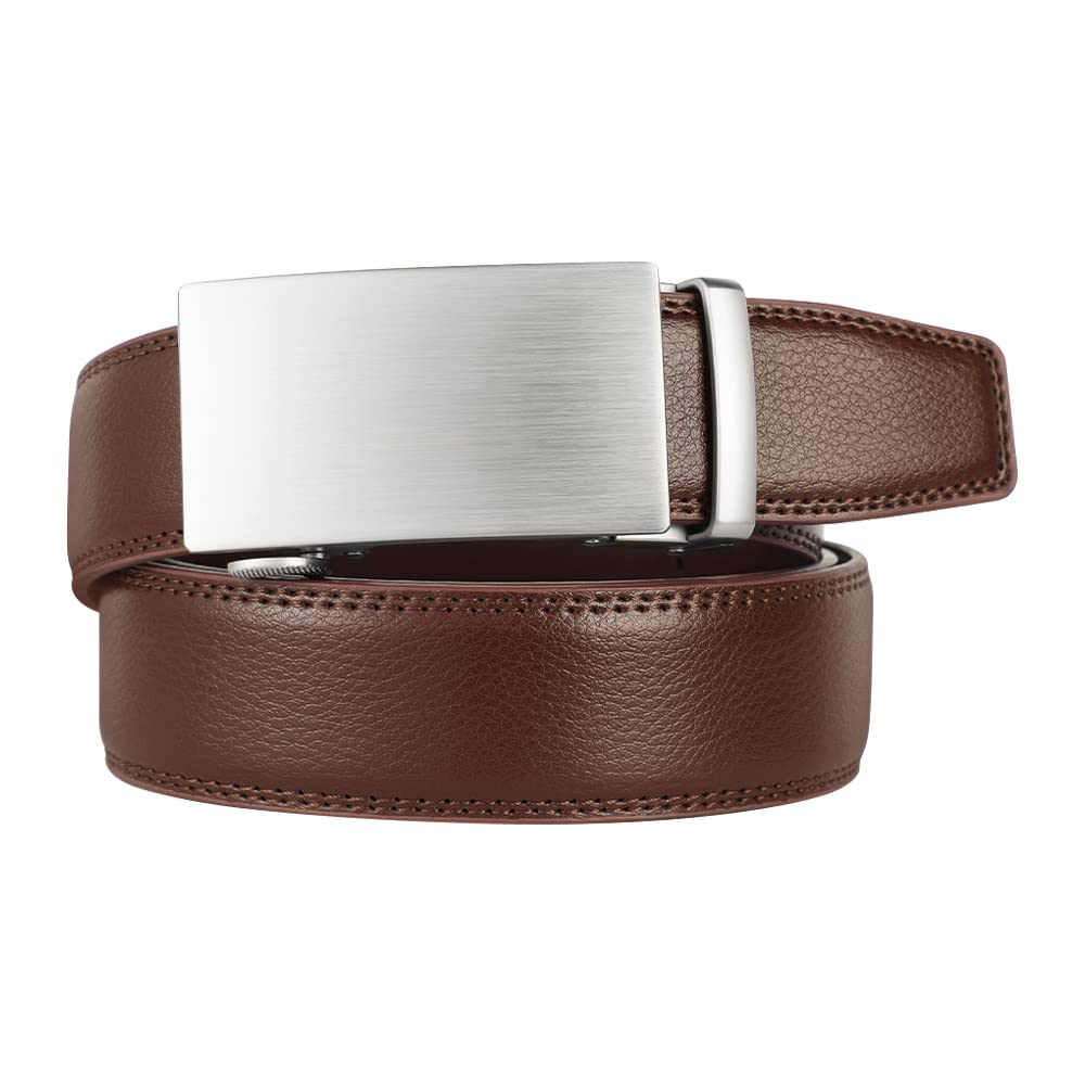 Lavemi Men's Real Leather Ratchet Dress Casual Belt, Cut to Exact Fit,Elegant Gift Box