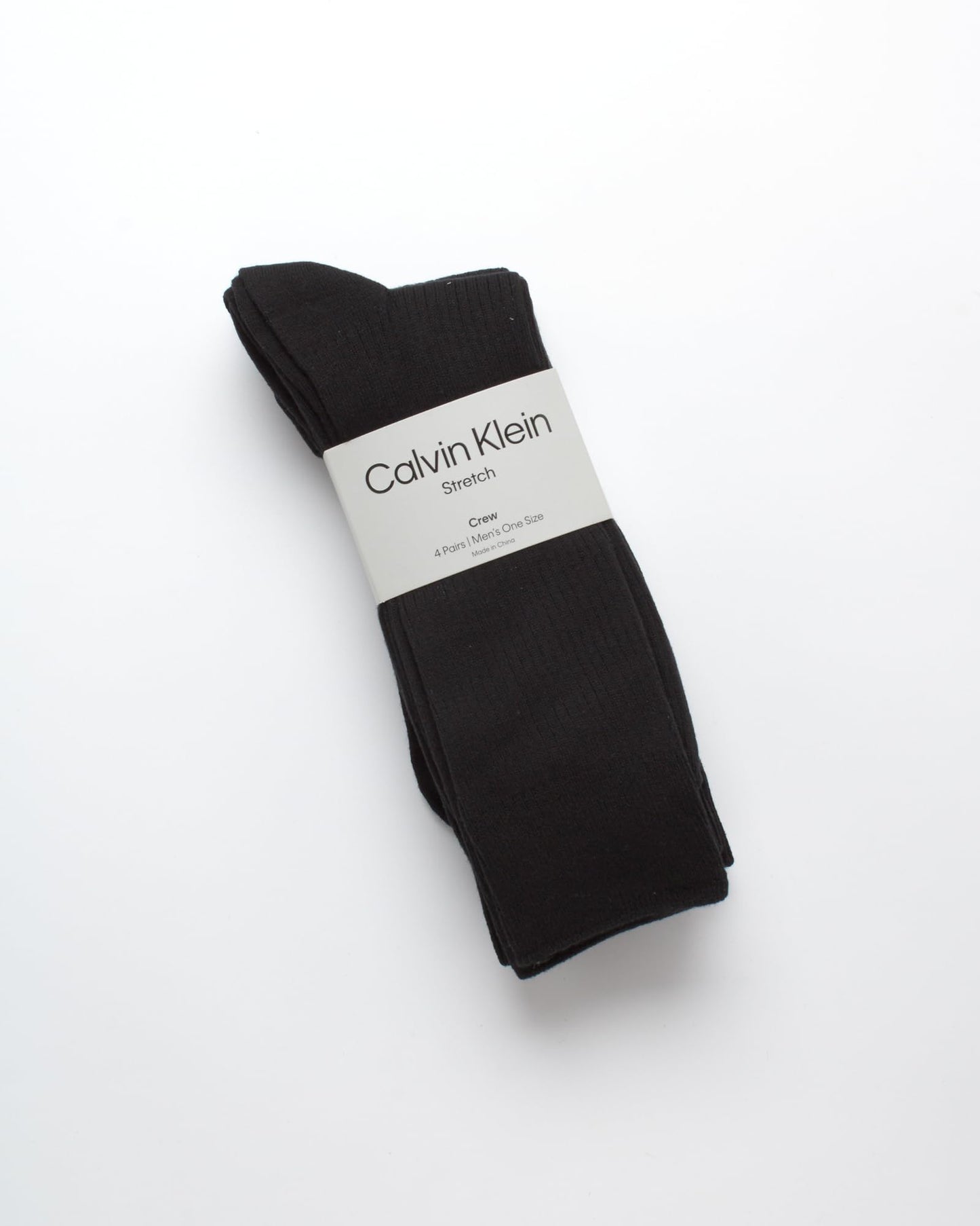 Calvin Klein Men's Crew Socks - 4 Pack Lightweight Combed Cotton Blend Dress Socks - Breathable Socks for Men (7-12)