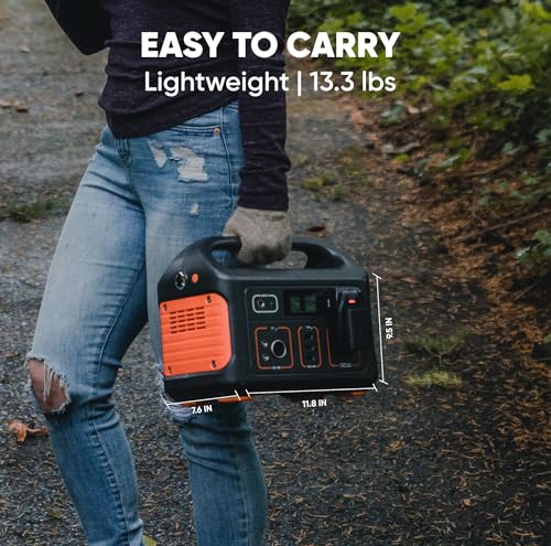 Jackery Portable Power Station Explorer 500, 518Wh Outdoor Solar Generator Mobile Lithium Battery Pack with 110V/500W AC Outlet for Home Use, Emergency Backup,Road Trip Camping (Solar Panel Optional)