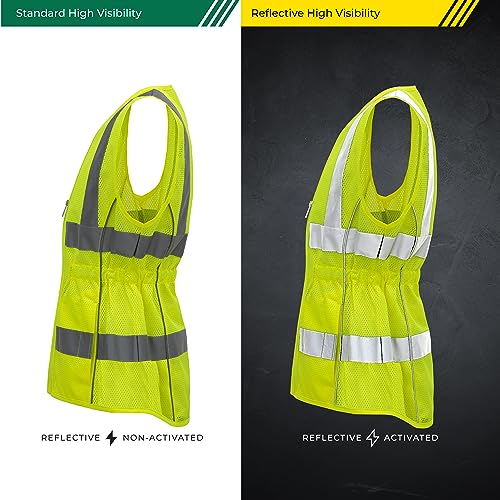 Shine Bright Safety Vest - High Visibility with Reflective Straps and Pockets – Premium, Soft, Durable, and Breathable