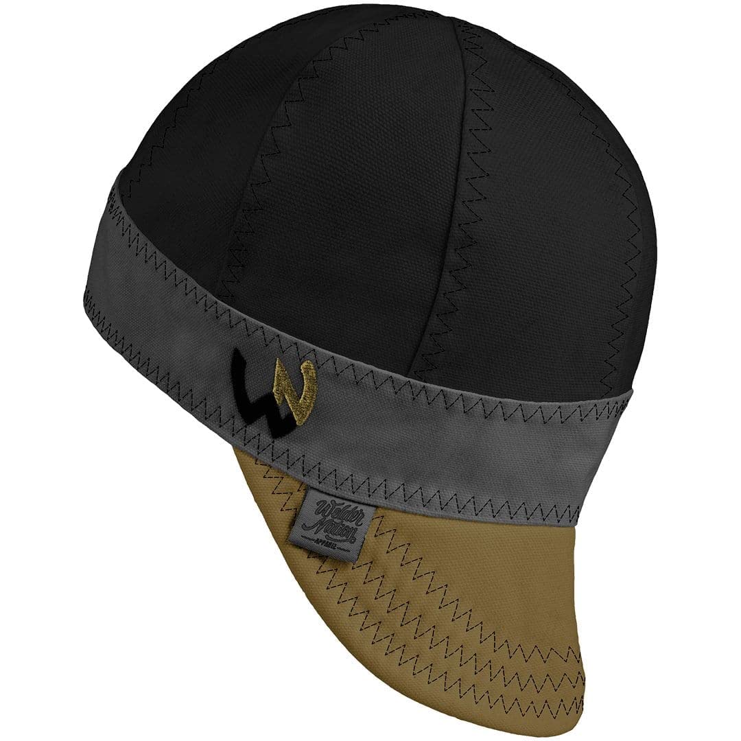 Welder Nation 8 Panel Soft, 10 oz Light Weight Cotton Welding Cap, Durable for Safety and Protection While Welding. Stick ARC