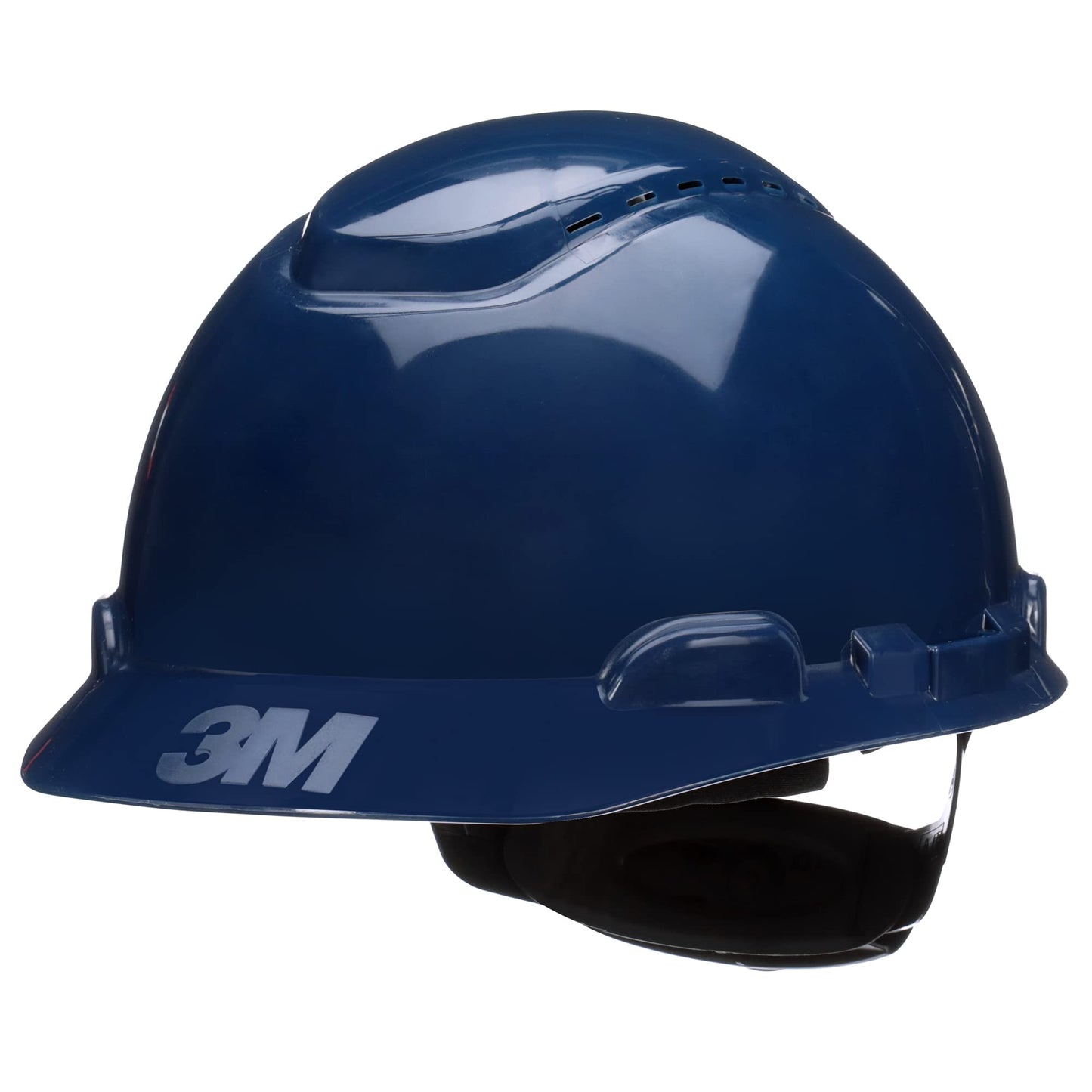 3M Hard Hat SecureFit H-701SFV-UV, White, Vented Cap Style Safety Helmet with Uvicator Sensor, 4-Point Pressure Diffusion Ratchet Suspension, ANSI Z87.1