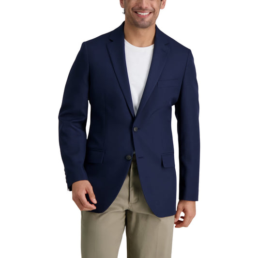 Haggar Men's The Active Series Classic Fit Gabardine Blazer (Regular and Big and Tall Sizes)