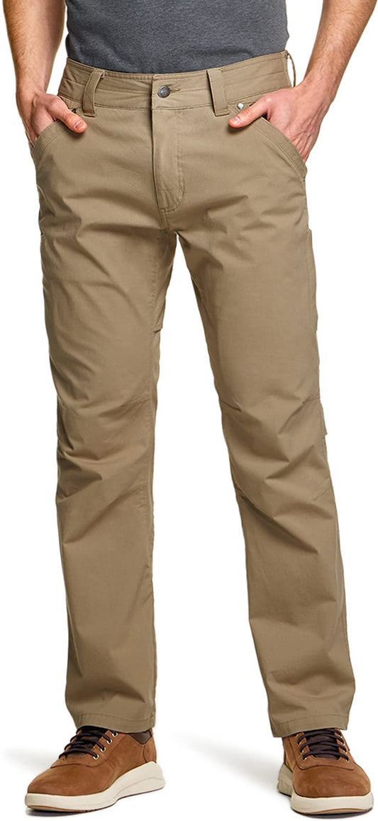 CQR Men's Vent Stretch Pants, Cool Dry Lightweight Casual Cargo Pants, Water Resistant Straight-Fit Utility Work Pants