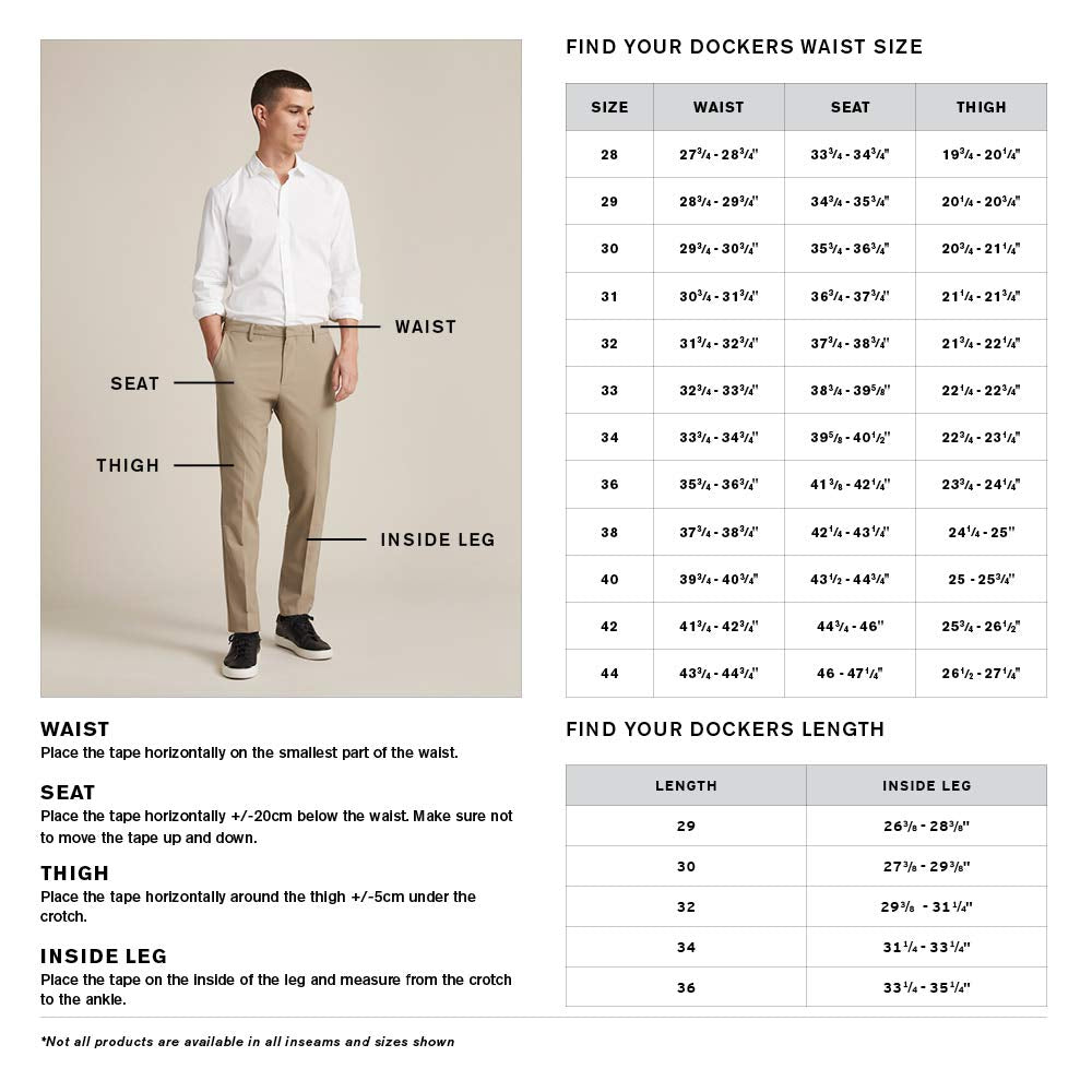 Dockers Mens Straight Fit Signature Lux Cotton Stretch Khaki Pant Creased