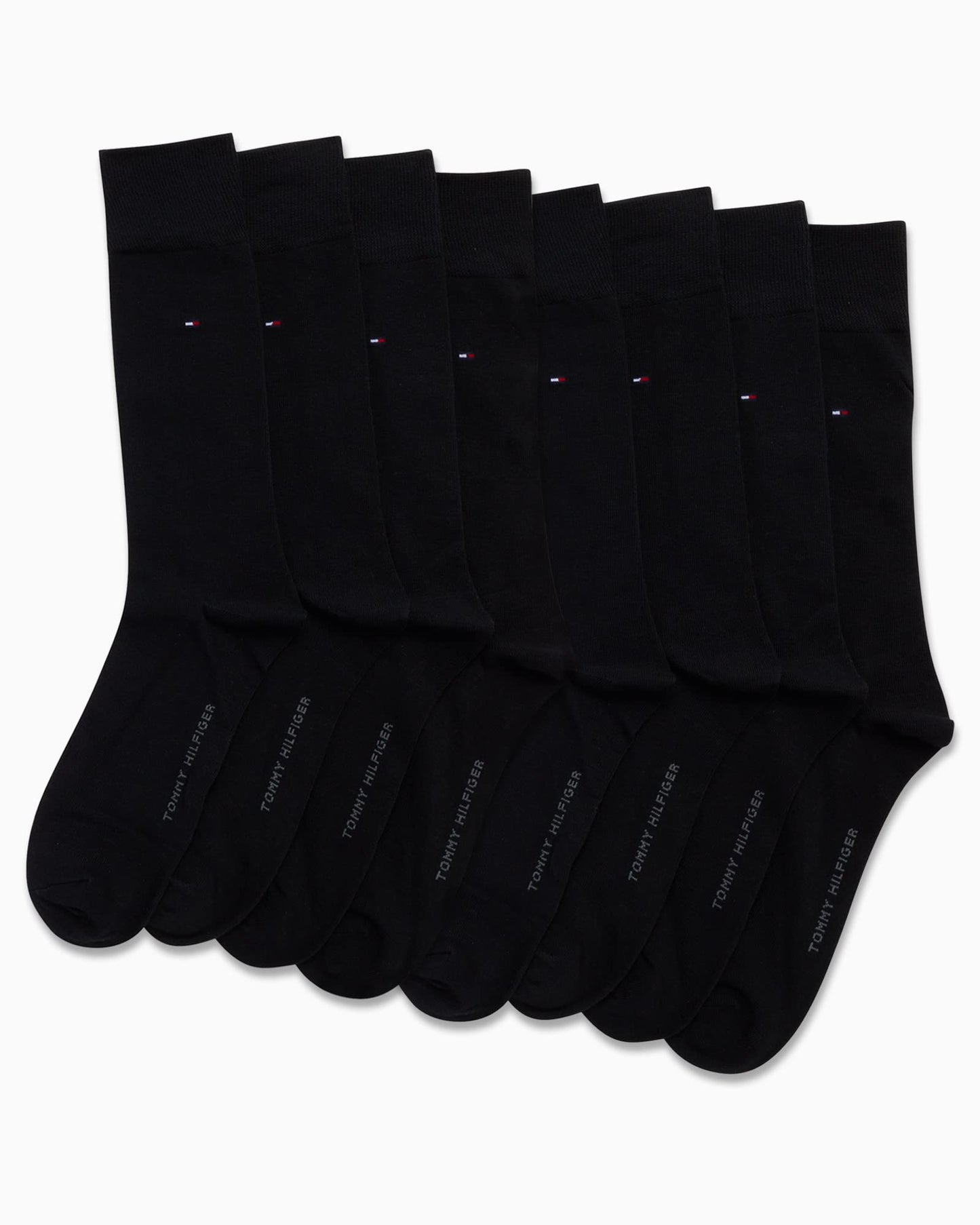 Tommy Hilfiger Men's Dress Socks-Lightweight Comfort Crew Sock(8 Pack)