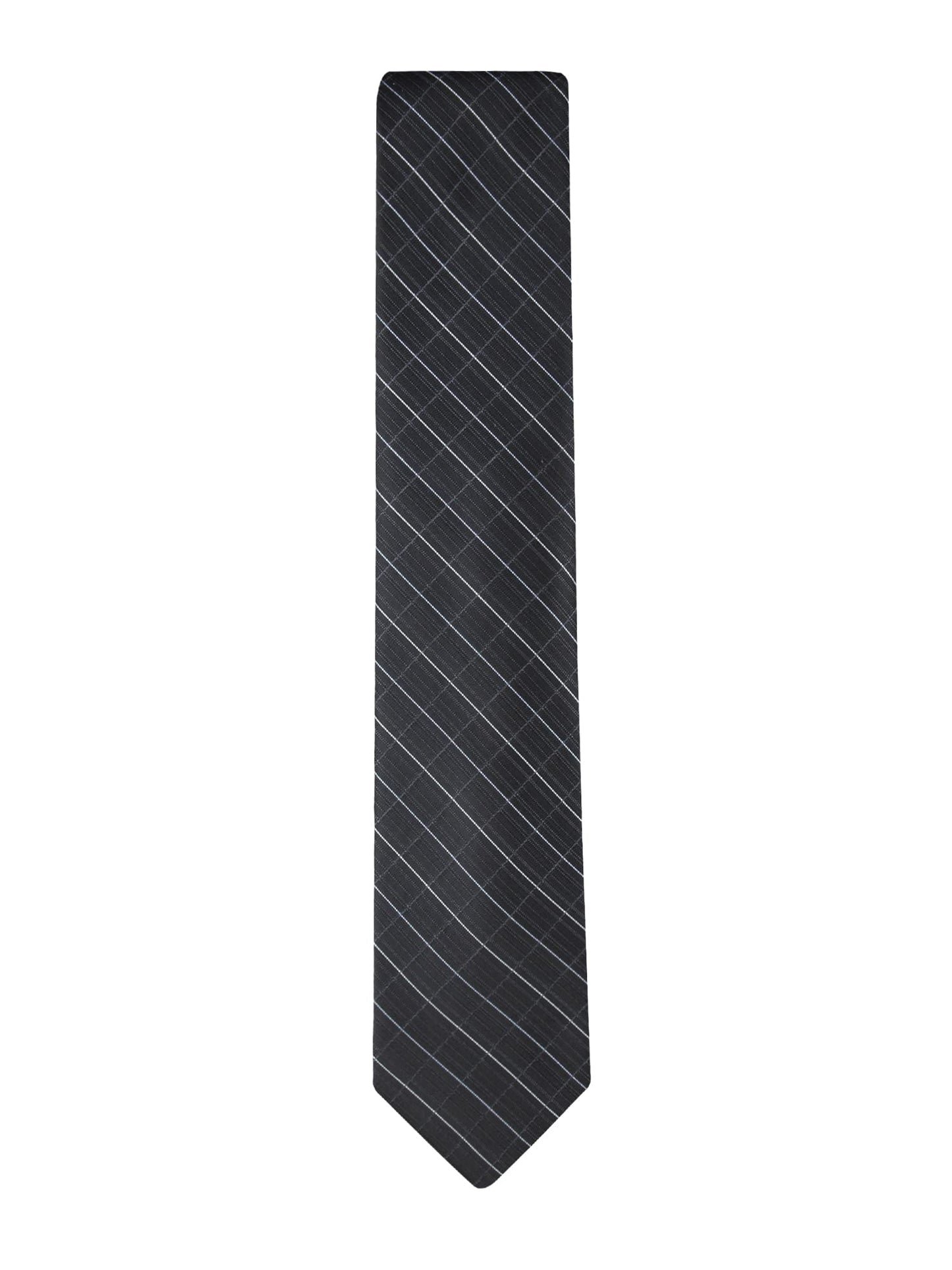 Calvin Klein Men's Classic Black Solid and Pattern Ties (Standard and Extra Long Sizes)