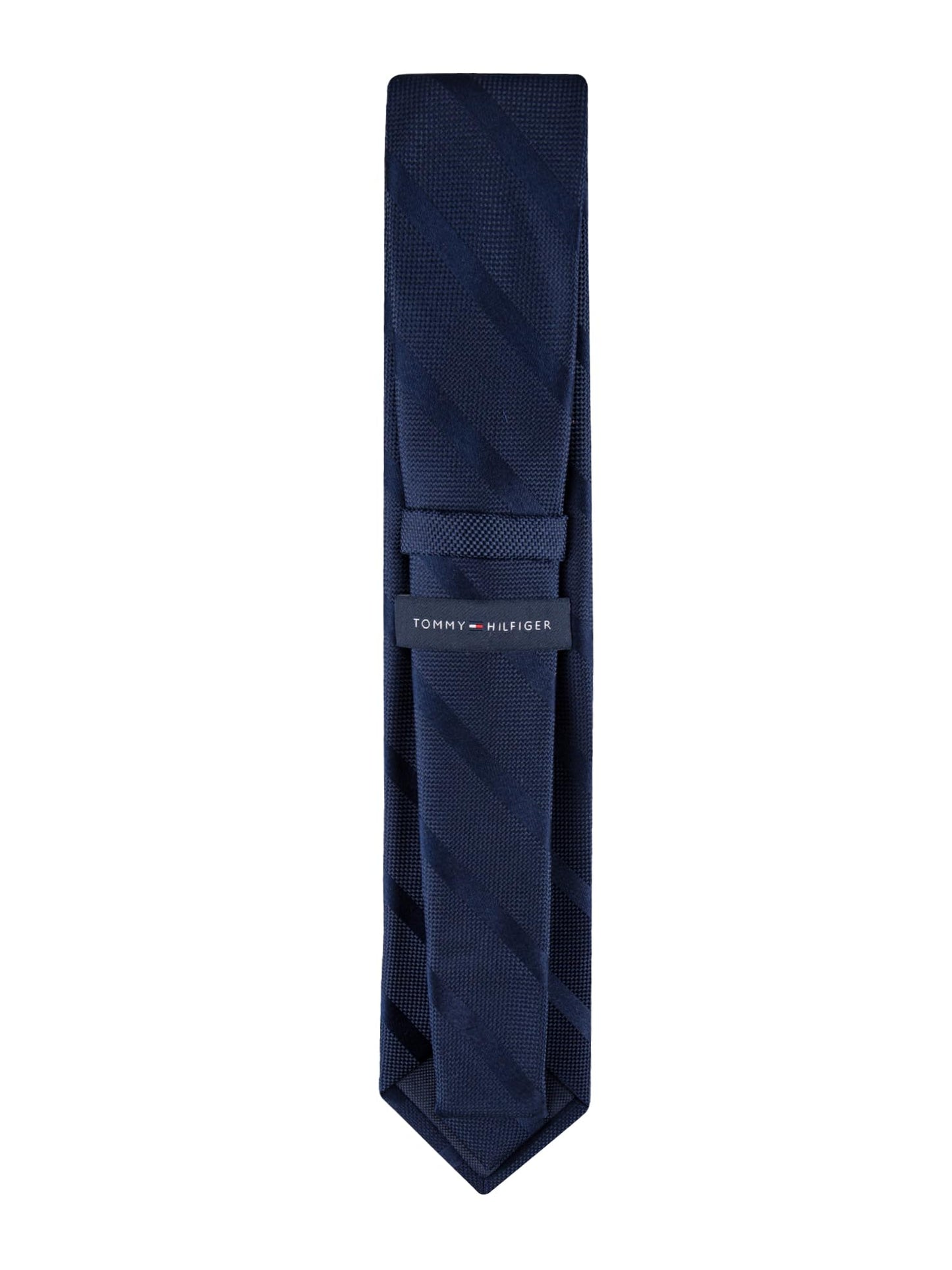 Tommy Hilfiger Men's Classic Solid Textured Stripe Tie