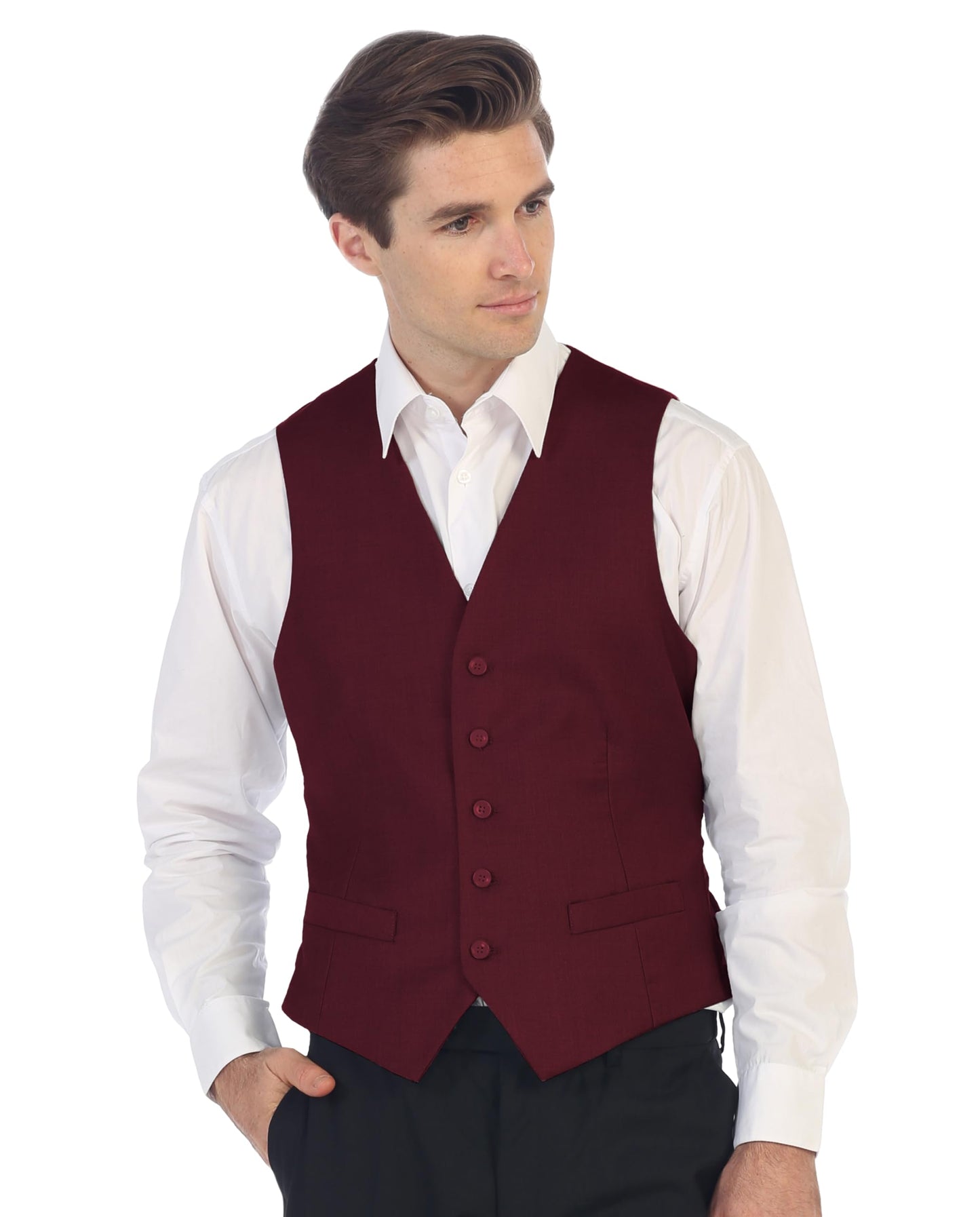 Gioberti Men's Formal Suit Vest Fit for Business or Casual Dress