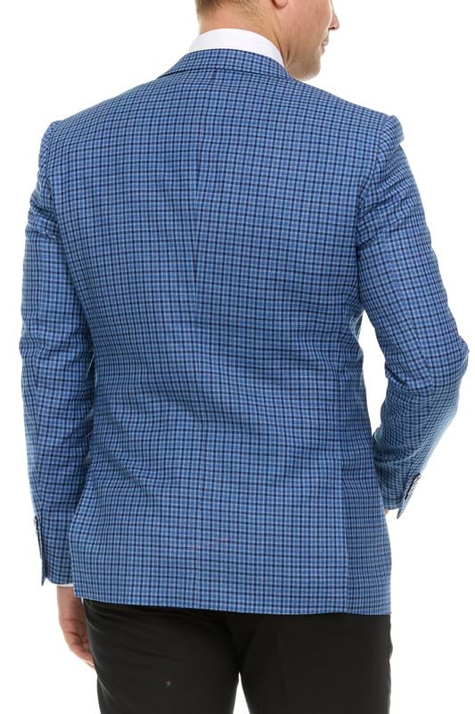 Adam Baker Men's Single Breasted Ultra Slim Fit Wool Blazer/Sport Coat - Many Styles and Colors